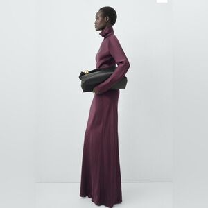 Mango Deep Purple Maxi Dress